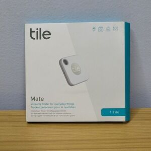 Tile Mate Bluetooth Tracker‎ Item Finder Find My Keys Bag White 1 Pack T-9001